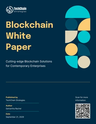 business  Template: Plantilla de informe técnico sobre blockchain