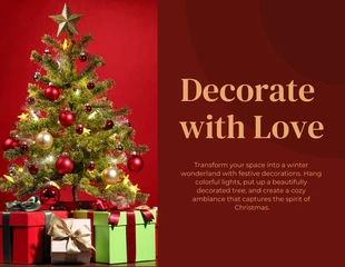 Red Maroon and Yellow Christmas Tradition Presentation - Pagina 2