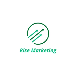 business  Template: Logo aziendale di marketing digitale verde