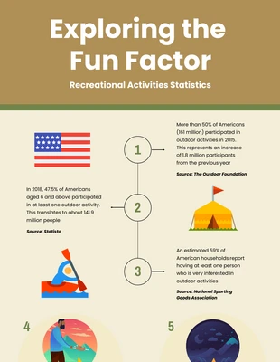 Free  Template: Cream And Brown Fun Infographic