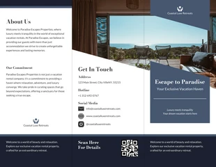 premium  Template: Vacation Rental Property Brochure