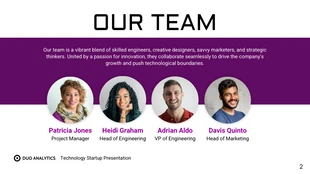 Purple Modern Elegant Colorful Startup Professional Presentation - Seite 2