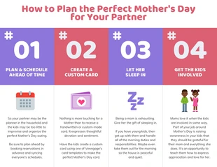 business  Template: How to Plan the Perfect Mother's Day Infographic Template