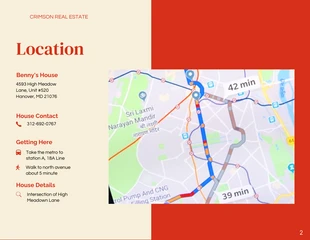Simple Cream and Red Real Estate Listing Presentation - Pagina 2