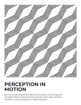 business  Template: White Minimalist Geometric Poster