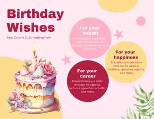 Pink And Yellow Cheerful Playful Illustration Greeting Birthday Presentation - Page 4