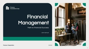 business  Template: Green Simple Finance Presentation