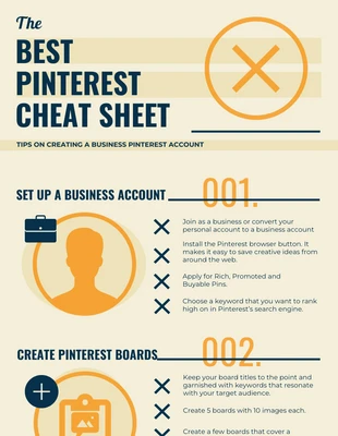 premium  Template: Best Pinterest Cheat Sheet Infographic Template