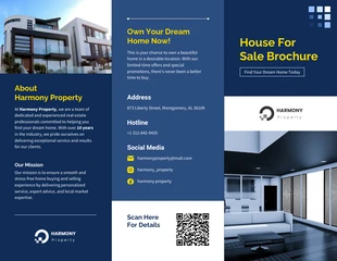 business  Template: Modello di brochure casa in vendita