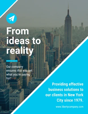 business  Template: Blue Modern Business Flyer