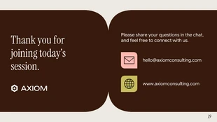 Consulting Webinar Presentation Template - page 19