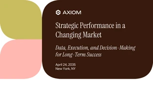 business Template: Modèle de présentation pour webinaire de conseil