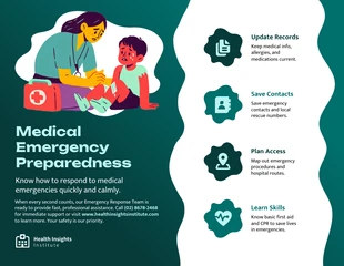 Free  Template: Infografica sulla preparazione alle emergenze