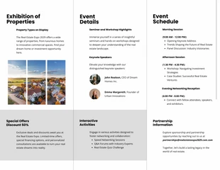 Grey and White Simple Modern Clean Real Estate Event Brochure - Seite 2