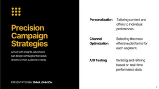 Simple Black, White, and Yellow Advertising Presentation - صفحة 4