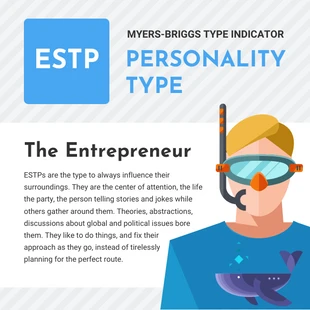 premium  Template: ESTP Tipo de Personalidad Instagram Post