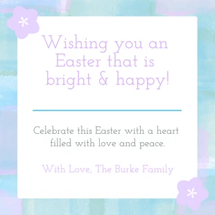 Bright Easter Holiday Card
