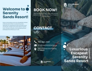 Free  Template: Resort Vacation Brochure
