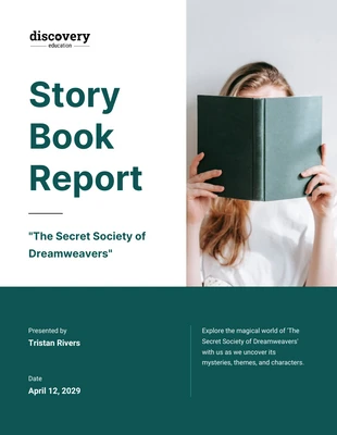 business  Template: Rapporto sul libro di storie