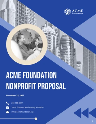 business  Template: Nonprofit Proposal