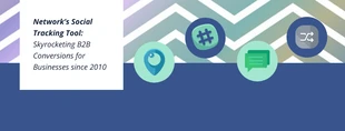 business  Template: Ferramenta comercial de rastreamento social Banner do Facebook
