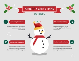 business  Template: Infografía de un viaje de feliz Navidad