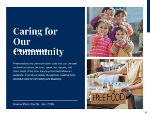 White And Blue Modern Clean Minimalist Community Church Presentation - Página 4