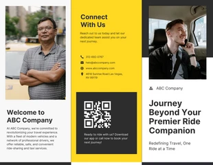 business  Template: Ride-Sharing and Taxi Services Brochure