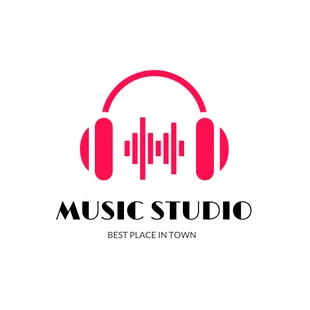 Free  Template: Studio de musique Logo créatif