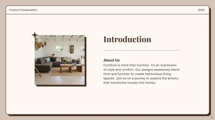 Beige And Brown Minimalist Furniture Product Presentation - Pagina 2