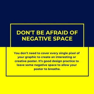 Free  Template: Postagem no Instagram sobre espaço negativo