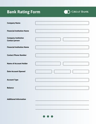 premium  Template: Simple Green Banking Form