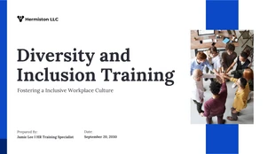 Diversity and Inclusion Training HR Template - Seite 1