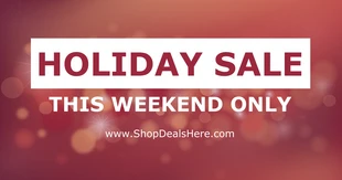 premium  Template: Holiday Sale Facebook Post