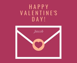 Free  Template: Personalized Valentine's Day Card