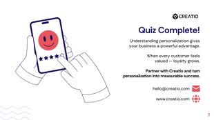 Customer Experience Training Quiz Presentation - Pagina 7