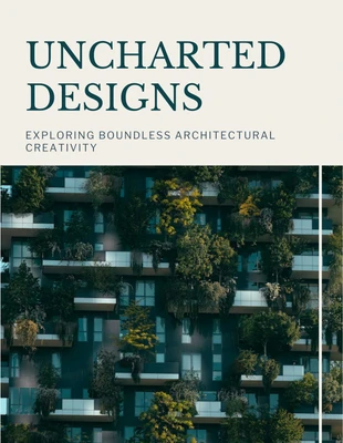 Free  Template: Capa de livro de arquitetura minimalista amarelo claro