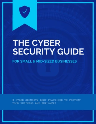 business  Template: Electric Blue Cyber Security White Paper
