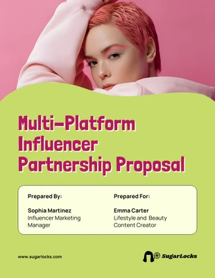 premium Template: Plantilla para propuesta de influencer