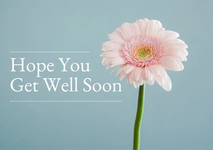 Free  Template: Cartão "Get Well Soon