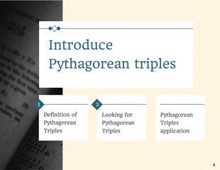 Dark Green PythagorasMathematics Presentation - Página 4