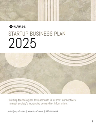 business  Template: Modèle de plan d'affaires Lean Startup