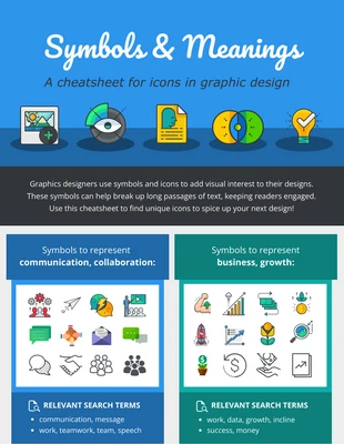 premium  Template: Symbols and Meanings Infographic