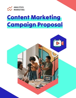 premium  Template: Modello di proposta di campagna di marketing dei contenuti