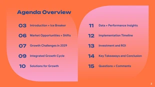 Modern Gradient Pitch Deck Template - page 2