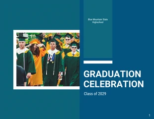 Free  Template: Green and Blue Graduation Presentation