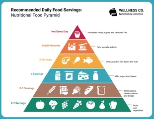 premium  Template: Modèle de tableau de pyramide alimentaire nutritionnelle