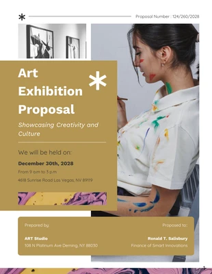 Golden rod art exhibition event proposal