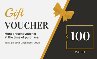 business  Template: Classic Gift Voucher