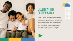 Beige Cream Ccolorful Celebrating Father's Day Presentation - Página 3
